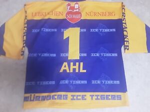 Ice Tiger Nürnberg - EHC 80 - Boo Ahl # 1 - XL Trikot Vize Meister 