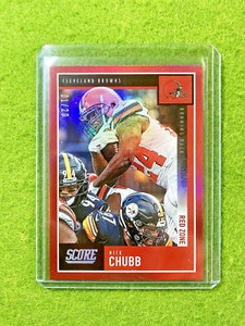 Nick Chubb RED ZONE # 1/20 SSP CARD BROWNS 2020 NICK CHUBB Score   MAKE AN OFFER