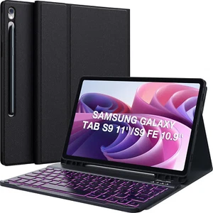 Galaxy Tab S9 FE Hülle mit Tastatur, Galaxy Tab S9 Keyboard Case, Magnet - Bild 1 von 8