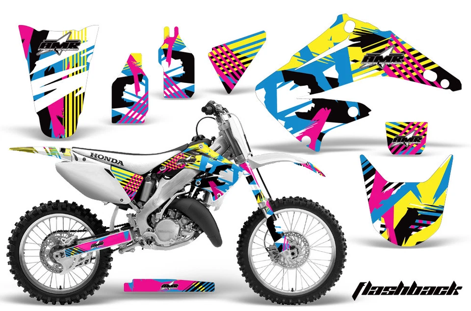 Dirtbike Graphic Decals Stickers For Honda CR125R CR250R 2002-2015 FLASHBACK - Изображение 1 из 2