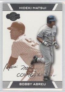 2007 Topps Co-Signers Bronze /275 Bobby Abreu Hideki Matsui #80.2