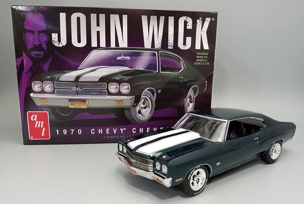 1/25 AMT 1453m 1970 Chevy Chevelle John Wick Plastic Model Kit for