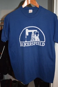 Bakersfield California Oil Derrick Pump vtg 80s Stedman Single Stitch t shirt - Picture 1 of 3