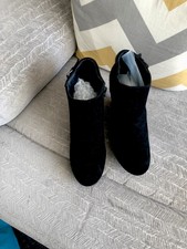 peacocks black ankle boots