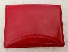 AUTH VINTAGE LOEWE COMPACT ALL LEATHER BI-FOLD FLAP CARD HOLDER PREOWNED SML