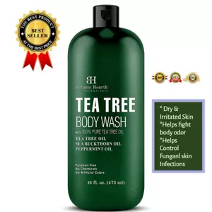 BOTANIC HEARTH Tea Tree Body Wash lenisce il prurito e promuove la pelle sana 16 oz - Foto 1 di 9