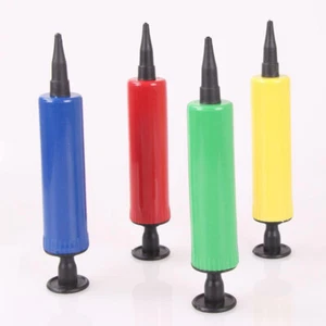 Pompa a palloncino azione manuale strumento palloncino casuale per festa gonfiatore plastica - Foto 1 di 7
