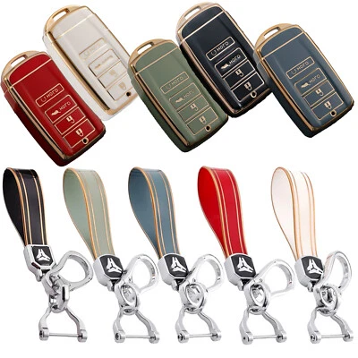 Para Acura ILX MDX RDX RLX TLX 2014-2020 TPU Llavero Inteligente Carcasa Cubierta 4 Botones Foto 1 de 4