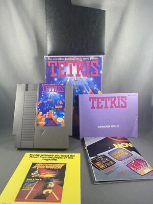 Tetris NES Nintendo Entertainment System COMPLETE RARE POSTER! VERY NICE BOX!  - Image 1 of 4