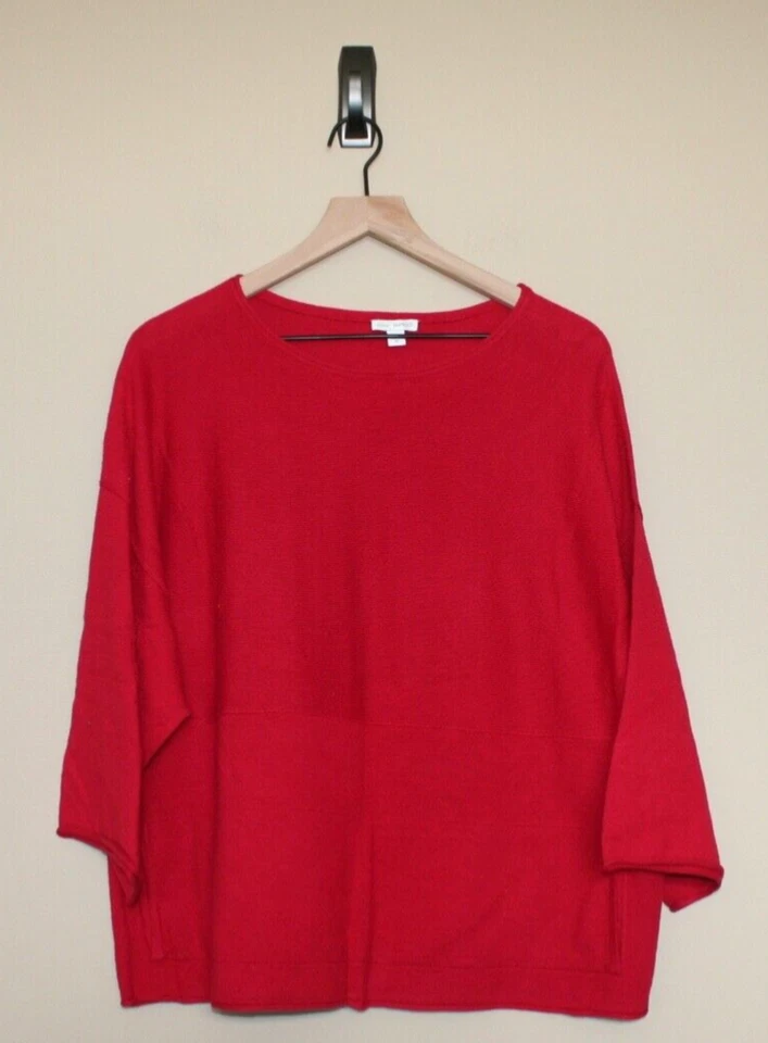 Pure J Jill Sweater Womens Knit Cotton Cashmere Blend Size XS 0 2 Oversize - Image 1 of 4