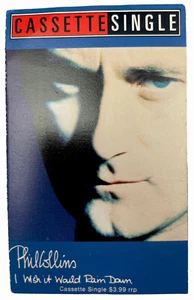Phil Collins I Wish It Would Rain Cassette Single 4-170812 wea Records 1990 - Picture 1 of 24