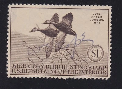 US RW7 $1 Duck Hunting Used VF SCV $35 - Image 1 of 2