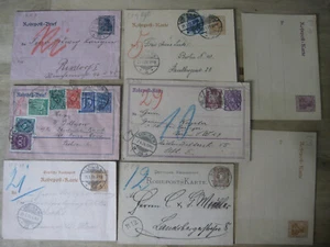 Colección 8x Rohrpost Card Brief Berlín Inflación Germania etc Reich alemán - Imagen 1 de 2