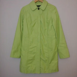 Eddie Bauer Damen Gr. XS Regenmantel Trenchcoat grün gefüttert - Bild 1 von 10