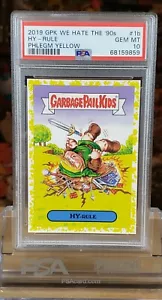 2019 Garbage Pail Kids #1b Hy-Rule ZELDA NINTENDO NES GELB PSA 10 Gem Mint 💎 - Bild 1 von 4