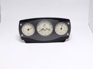 Vintage Pearl Wetterstation Wanduhr - mit Luftfeuchtigkeit & Temperatur Zifferblätter Quarz - Bild 1 von 19