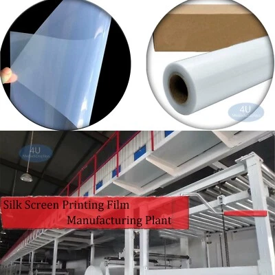 24"x100ft，Waterproof  Inkjet Milky Transparency Screen Printing Film - Image 1 of 4