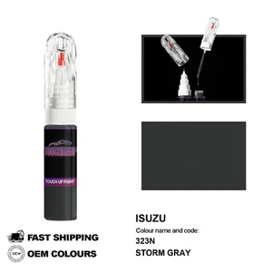 FOR ISUZU STORM GRAY 323N Touch Up Paint Pen Brush Fix Kit Scratch Chip Set Mark - Picture 1 of 8
