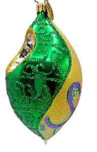 Christopher Radko Fantasia Ornamento Mod Eleganza Riflettore Decorazione Albero di Natale - Foto 1 di 15