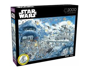 Star Wars 2000 Piece Jigsaw Puzzle Buffalo 26 in x 38 in, THE BATTLE of HOTH