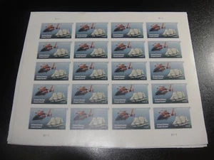 Hoja/20 estampillas de la Guardia Costera Forever Imperf 2015 Sc#5008 de Estados Unidos MNH XF - Imagen 1 de 1