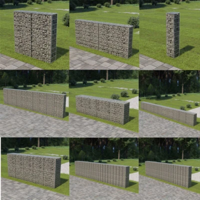 Gabionenwand Gabionen Mauer Steinkorb Gabionenkorb mit Abdeckung 300cm Stahl - Bild 1 von 4