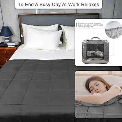 Weighted Blanket Überwurf Dicke Warm Decke für Erwachsene Groß Weich Bett Sofa - Bild 1 von 4