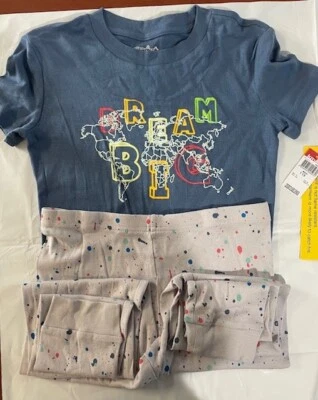 Joe Boxer Boy's Size 12 Blue And Grey Snug Fitting 2-Piece Pajama Set/New/ - Image 1 of 4
