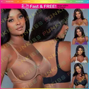 Womens Kristy Full Coverage Push Up Bra Underwire Gather Lingerie Underwear Bra - Picture 1 of 12