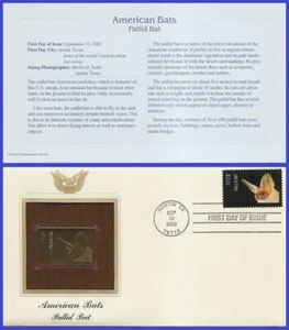 USA2 #3663 U/A GOLDEN REPLICA FDC   Pallid Bat s/a - Picture 1 of 1