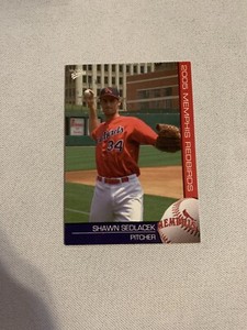 2005 Memphis Redbirds MultiAd Sports Shawn Sedlacek Card #27 Cedar Rapids IA