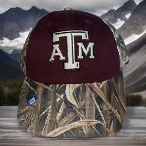 Cappello Texas A&M Aggies Mossy Oak berretto mimetico regolabile TAMU Aggies ATM mimetico - Foto 1 di 3