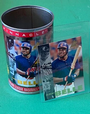 1997 MLB Pinnacle Inside Baseball Cards In Can Empty ALBERT BELLE  w/CARD #35+10 - Image 1 of 4
