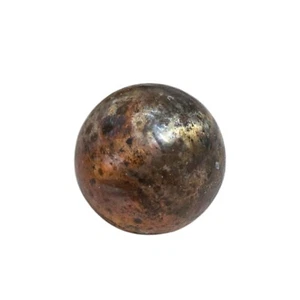 Solid 4oz .999 Copper Ball Sphere Enhanced by Flame - Picture 1 of 6