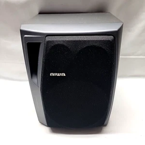 Aiwa SX-NA34 Single 40W/ 3-way Bass Reflex Speaker black gray front works - Picture 1 of 5