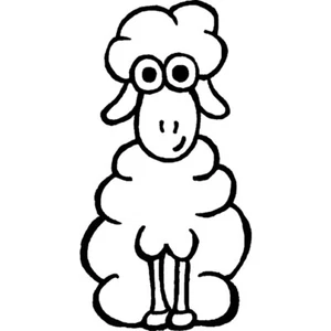 'Sheep' Rubber Stamp - Unmounted Design for Crafting & Scrapbooking (RS003463) - Picture 1 of 6