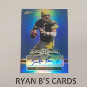 Leaf Metal Sports Heroes Purple 2018 #BABF1 Brett Favre automático #2/10 ¡Sp! - Imagen 1 de 5