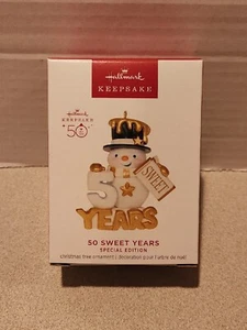 2023 Hallmark Keepsake Ornament ~ 50 Sweet Years ~ Special Edition - Picture 1 of 2