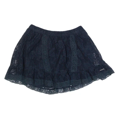ABERCROMBIE & FITCH Womens Mini Skirt Blue Short Lace S - Image 1 of 4