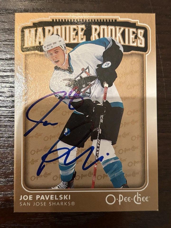 Подписанная КАРТОЧКА ДЕБЮТАНТА ДЖО ПАВЕЛЬСКИ 2006-07 O-PEE-CHEE MARQUEE RC с автографом редкая! - Изображение 1 из 1
