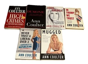 Ann Coulter Book Lot Of (6)-Assorted Titles/5 Hardcover And 1 Paperback - Bild 1 von 6