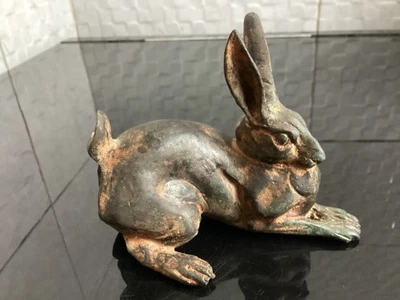 Pierre Chenet - Lièvre   - Sculpture en bronze - Photo 1/3