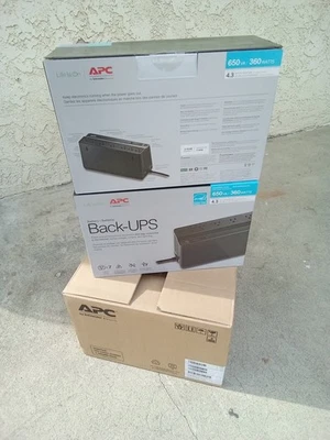 2Pack | NEW| APC BN650M1 Back-UPS Batery Backup System 7 Outlets 650VA  360 Wats - Image 1 of 4