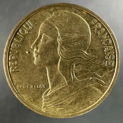 1986 France 5 Centimes – Strong Details - Image 1 of 4