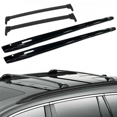 4 piezas para barras transversales de carga Acura MDX para riel lateral de techo 2014-2021 Foto 1 de 4