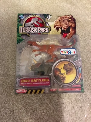 Jurassic Park Dino Battlers Tyrannosaurus Rex Vs Triceratops Hasbro 2009 Foto 1 de 2