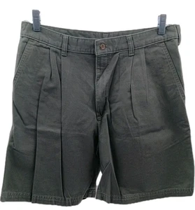 Woolrich Chino Shorts Herren 3 olivgrün Plissee vorne Outdoor Freizeit Arbeit - Bild 1 von 11