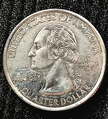 2006 D Nevada State Quarter Error Coin Die Chip Pooping Horse Denver Less Than P - Image 1 of 4