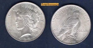 Etats Unis USA Dollar 1923 Peace Dollar SUP Silver Argent United States - Foto 1 di 1