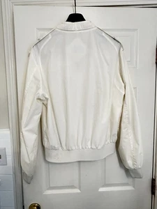 Members Only Jacket Vintage Men's Zip Bomber Cafe White 1980s Size - Picture 1 of 12